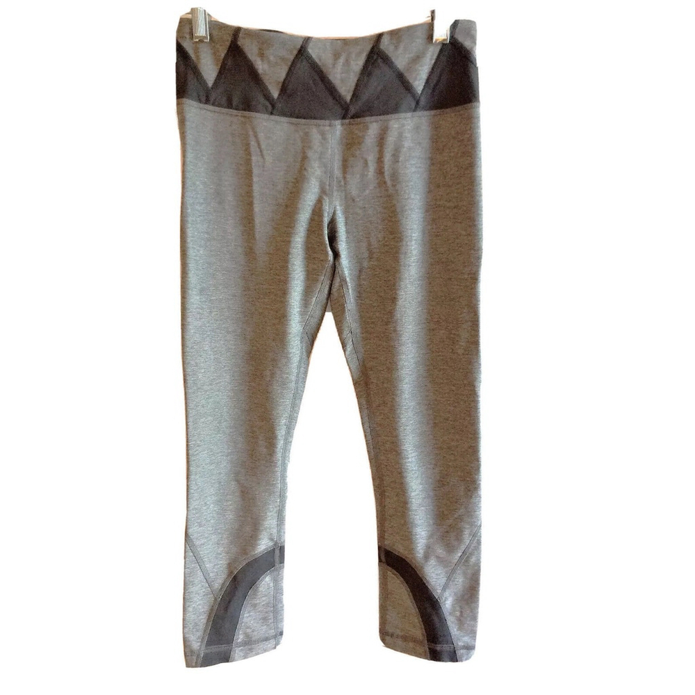 Lululemon Size 4 Run Inspire Crop ll Gray Leggings